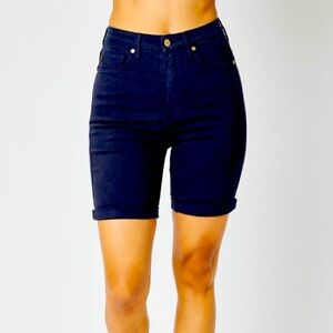 Judy Blue High Waist Tummy Control Bermuda Shorts